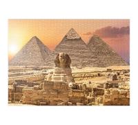 MyPuzzle La Sfinge E Le Piramidi, Giza, Egitto - Premium 1000 Pezzi Puzzle - MyPuzzle Collezione speciale di Puzzle Galaxy