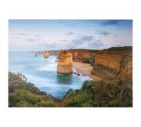 MyPuzzle Le Scogliere Calcaree Dei Dodici Apostoli Al Tramonto - Premium 1000 Pezzi Puzzle - MyPuzzle Collezione speciale di Puzzle Galaxy