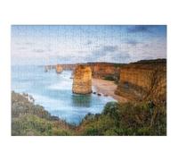 MyPuzzle Le Scogliere Calcaree Dei Dodici Apostoli Al Tramonto - Premium 200 Pezzi Puzzle - MyPuzzle Collezione speciale di Puzzle Galaxy