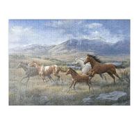 MyPuzzle Libertà In Montagna: Cavalli Selvaggi - Premium 200 Pezzi Puzzle - MyPuzzle Collezione speciale di Puzzle Galaxy