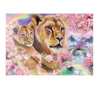 MyPuzzle Lions Di Spring Breeze - Sheena Pike - Premium 1000 Pezzi Puzzle - MyPuzzle Collezione speciale di Tate & Co Puzzles