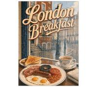 MyPuzzle Londra - Colazione All'inglese - Premium 100 Pezzi Puzzle - MyPuzzle Collezione speciale di Havana Puzzle Company