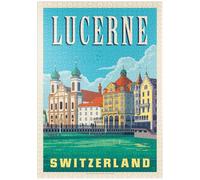MyPuzzle Lucerna Svizzera: Lungomare Con Architettura Storica - Premium 1000 Pezzi Puzzle - MyPuzzle Collezione speciale di Anderson Design Group