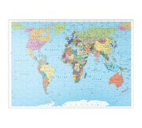 MyPuzzle Mappa Del Mondo A Colori - Confini, Paesi, Strade E Città - Premium 200 Pezzi Puzzle - MyPuzzle Collezione speciale di Puzzle Galaxy