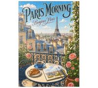 MyPuzzle Mattinata Romantica Alla Torre Eiffel - Premium 500 Pezzi Puzzle - MyPuzzle Collezione speciale di Havana Puzzle Company