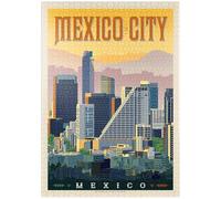 MyPuzzle Messico: Città Del Messico, Poster D'epoca - Premium 1000 Pezzi Puzzle - MyPuzzle Collezione speciale di Anderson Design Group