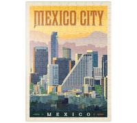 MyPuzzle Messico: Città Del Messico, Poster D'epoca - Premium 200 Pezzi Puzzle - MyPuzzle Collezione speciale di Anderson Design Group