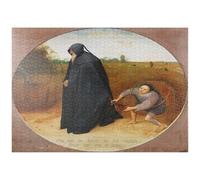 MyPuzzle Misantropo, 1568, Di Pieter Bruegel Il Vecchio - Premium 1000 Pezzi Puzzle - MyPuzzle Collezione speciale di Æpyornis