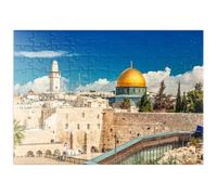 MyPuzzle Muro Occidentale E Cupola Della Roccia Nell'antica Città Di Gerusalemme, Israele - Premium 100 Pezzi Puzzle - MyPuzzle Collezione speciale di Puzzle Galaxy