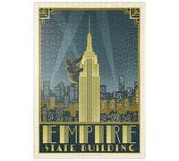 MyPuzzle New York City: Empire State Building, Poster D'epoca - Premium 500 Pezzi Puzzle - MyPuzzle Collezione speciale di Anderson Design Group
