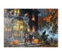 MyPuzzle Notte Di Halloween Con La Villa Vittoriana Infestata - Premium 100 Pezzi Puzzle - MyPuzzle Collezione speciale di Puzzle Galaxy