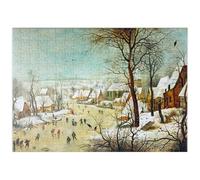 MyPuzzle Paesaggio Invernale Con Pattinatori E Trappola Per Uccelli, 1565, Di Pieter Bruegel Il Vecchio - Premium 200 Pezzi Puzzle - MyPuzzle Collezione speciale di Æpyornis