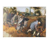 MyPuzzle Parabola Dei Ciechi, 1568, Di Pieter Bruegel Il Vecchio - Premium 500 Pezzi Puzzle - MyPuzzle Collezione speciale di Æpyornis