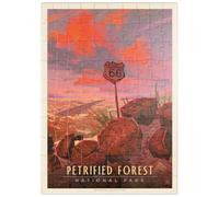 MyPuzzle Parco Nazionale Della Foresta Pietrificata: Route 66, Poster D'epoca - Premium 100 Pezzi Puzzle - MyPuzzle Collezione speciale di Anderson Design Group