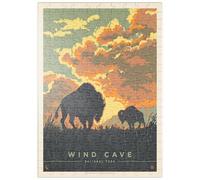 MyPuzzle Parco Nazionale Della Grotta Del Vento: Alba Dei Bisonti, Poster D'epoca - Premium 200 Pezzi Puzzle - MyPuzzle Collezione speciale di Anderson Design Group