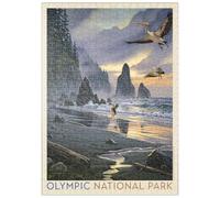 MyPuzzle Parco Nazionale Olimpico: Paradiso Dei Pellicani - Premium 500 Pezzi Puzzle - MyPuzzle Collezione speciale di Anderson Design Group