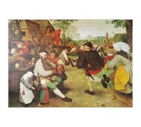 MyPuzzle Piatnik: La Danza Dei Contadini, Pieter Bruegel Il Vecchio - Premium 1000 Pezzi Puzzle - MyPuzzle Collezione speciale di Piatnik