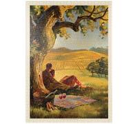 MyPuzzle Pittura A Olio: Paese Del Vino, Poster D'epoca - Premium 1000 Pezzi Puzzle - MyPuzzle Collezione speciale di Anderson Design Group
