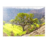 MyPuzzle Quercia Californiana Nelle Verdi Colline In Primavera - Premium 100 Pezzi Puzzle - MyPuzzle Collezione speciale di Puzzle Galaxy