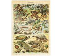 MyPuzzle Rettili Per Tutti, Manifesto D'arte D'epoca, Adolphe Millot - Premium 1000 Pezzi Puzzle - MyPuzzle Collezione speciale di Havana Puzzle Company