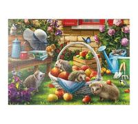 MyPuzzle Ricci Nel Frutteto: Un'avventura Estiva - Premium 1000 Pezzi Puzzle - MyPuzzle Collezione speciale di Puzzle Galaxy