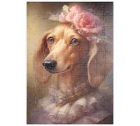 MyPuzzle Ritratto Reale Vittoriano Di Un Bassotto - Premium 100 Pezzi Puzzle - MyPuzzle Collezione speciale di Puzzle Galaxy