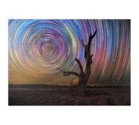 MyPuzzle Scie Di Stelle Colorate Sopra Un Albero Spoglio - Spirale Nel Cielo Notturno - Premium 1000 Pezzi Puzzle - MyPuzzle Collezione speciale di Puzzle Galaxy