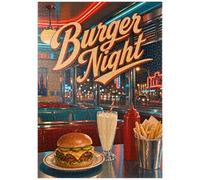 MyPuzzle Serata Hamburger All'American Diner - Premium 1000 Pezzi Puzzle - MyPuzzle Collezione speciale di Havana Puzzle Company