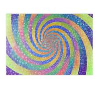 MyPuzzle Sfida Arcobaleno A Vortice - Rose Cat Khan - Premium 500 Pezzi Puzzle - MyPuzzle Collezione speciale di Tate & Co Puzzles