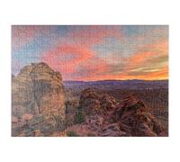 MyPuzzle Snow Canyon Red Rocks Al Tramonto, Utah - Premium 200 Pezzi Puzzle - MyPuzzle Collezione speciale di Puzzle Galaxy