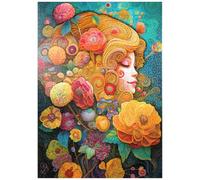 MyPuzzle Sogni Floreali Dorati In Un'armonia Vorticosa - Premium 1000 Pezzi Puzzle - MyPuzzle Collezione speciale di Puzzle Galaxy