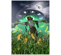 MyPuzzle Spaventapasseri UFO In Un Campo Di Grano - Random Galaxy - Premium 1000 Pezzi Puzzle - MyPuzzle Collezione speciale di Tate & Co Puzzles