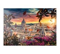 MyPuzzle Splendido Tramonto Sulla Città Di Roma Di Sera - Premium 1000 Pezzi Puzzle - MyPuzzle Collezione speciale di Puzzle Galaxy