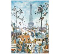 MyPuzzle Torre Eiffel - Jean-Jacques Loup - Cartoni Animati Classici - Premium 1000 Pezzi Puzzle - MyPuzzle Collezione speciale di Heye Puzzle