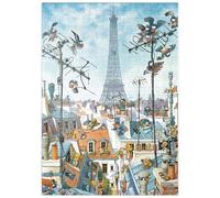 MyPuzzle Torre Eiffel - Jean-Jacques Loup - Cartoni Animati Classici - Premium 500 Pezzi Puzzle - MyPuzzle Collezione speciale di Heye Puzzle