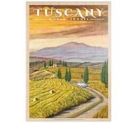 MyPuzzle Toscana - Val D'Orcia, Poster Di Viaggio D'epoca - Premium 100 Pezzi Puzzle - MyPuzzle Collezione speciale di Havana Puzzle Company