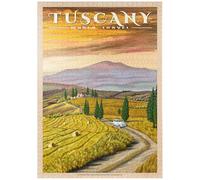 MyPuzzle Toscana - Val D'Orcia, Poster Di Viaggio D'epoca - Premium 1000 Pezzi Puzzle - MyPuzzle Collezione speciale di Havana Puzzle Company