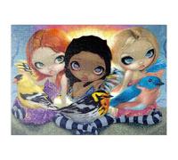 MyPuzzle Tre Uccellini - Jasmine Becket-Griffith - Premium 500 Pezzi Puzzle - MyPuzzle Collezione speciale di Tate & Co Puzzles