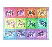 MyPuzzle Una Dozzina Di Unicorni Arcobaleno - Rose Cat Khan - Premium 500 Pezzi Puzzle - MyPuzzle Collezione speciale di Tate & Co Puzzles