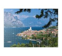 MyPuzzle Veduta Di Malcesine Sul Lago Di Garda Con Il Castello Scaligero (14/15 Sec.) - Premium 500 Pezzi Puzzle - MyPuzzle Collezione speciale di Puzzle Galaxy