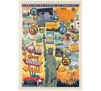 MyPuzzle Viaggi Americani: Collage USA - Premium 1000 Pezzi Puzzle - MyPuzzle Collezione speciale di Anderson Design Group