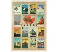 MyPuzzle Viaggio In Canada, Collage, Poster D'epoca - Premium 1000 Pezzi Puzzle - MyPuzzle Collezione speciale di Anderson Design Group