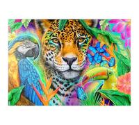 MyPuzzle Volti Della Natura Ara Jaguar Toucan - Sheena Pike - Premium 1000 Pezzi Puzzle - MyPuzzle Collezione speciale di Tate & Co Puzzles