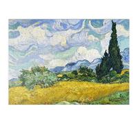 MyPuzzle Wheat Field with Cypresses (1889) by Vincent Van Gogh - Puzzle Premium 500 pezzi - MyPuzzle collezione speciale di Æpyornis