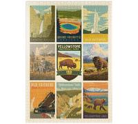 MyPuzzle Yellowstone National Park: 150th Anniversary Commemorative Print, Vintage Poster - Premium 1000 Pezzi Puzzle - MyPuzzle Collezione speciale di Anderson Design Group