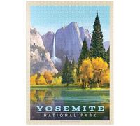 MyPuzzle Yosemite National Park: Golden Vista, Vintage Poster - Premium 1000 Pezzi Puzzle - MyPuzzle Collezione speciale di Anderson Design Group