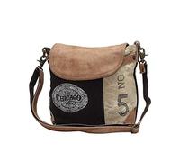 Myra Bag Borsa a tracolla Chicago in tela e pelle riciclata S-0947