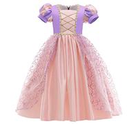 MYRISAM Costume da Principessa Sofia per Ragazza Carnevale Costumi Rapunzel Halloween Cosplay Natale Festa Cerimonia Compleanno Partito Nozze Battesimo Abiti 11-12 anni