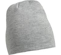 Myrtle Beach Berretto Lavorato a Maglia Aderente Senza Risvolto (Light-Grey Melange)