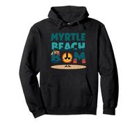 Myrtle Beach Bum Vacation Sun Fun Beach Amante Regalo Felpa con Cappuccio, Unisex per Adulti, Nero, XL